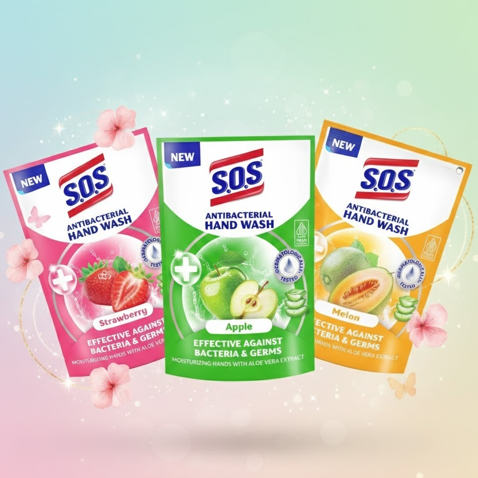 SOS HANDSOAP 300ML / SABUN CUCI TANGAN / SOS HANDWASH 300ML