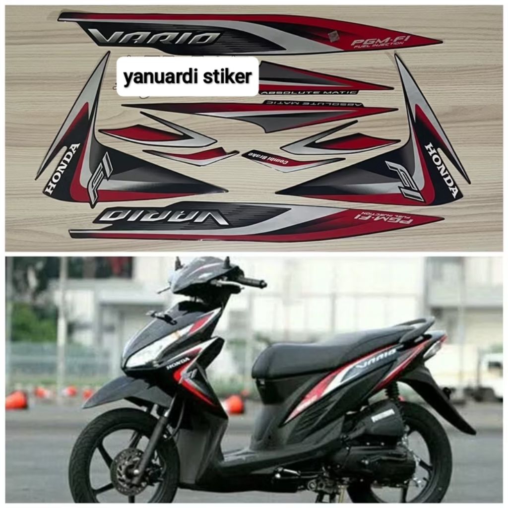 Striping stiker list honda vario 110 led fi tahun 2014 vario 110 fi led 2014