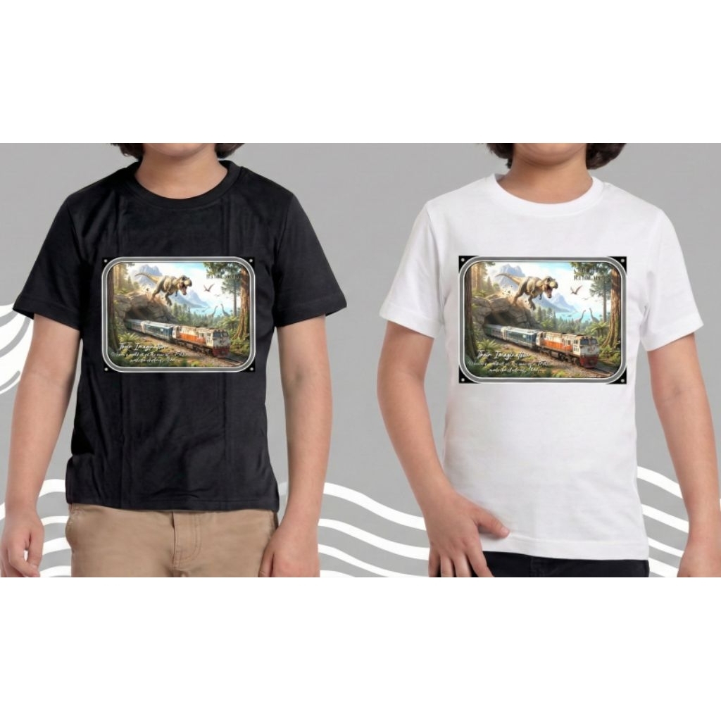 kaos ANAK kereta api | cc206 dino | KERETA API INDONESIA