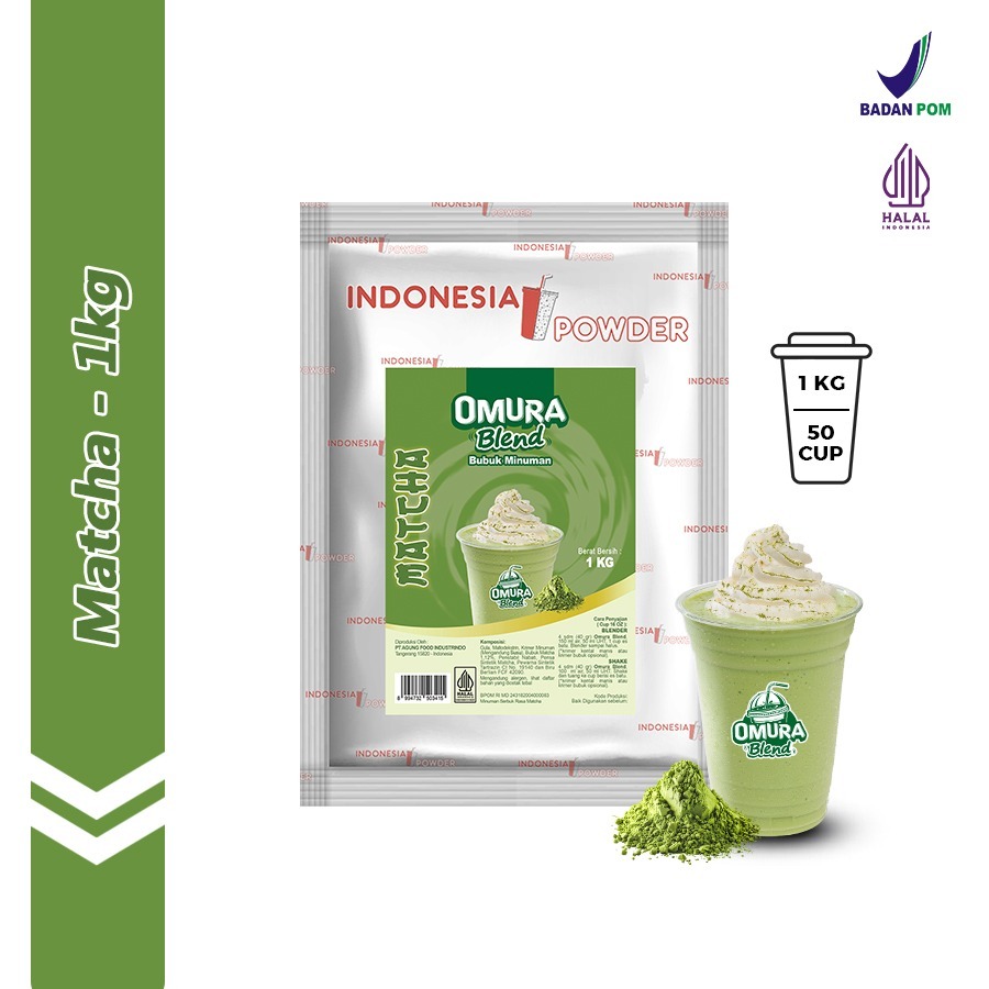 Bubuk Minuman MATCHA JEPANG / JAPAN 1 Kg Ready Mix Krimer & Gula - Serbuk Minuman Instant Rasa Siap 