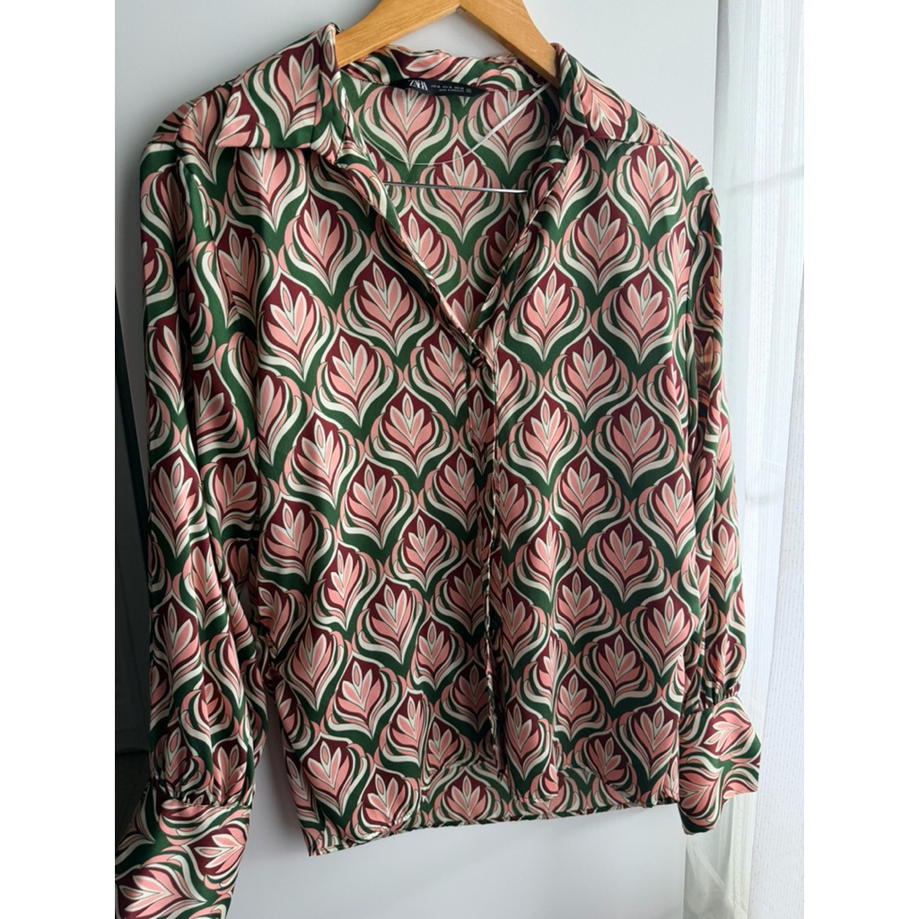 Zara second zara preloved kemeja zara satin shirt zara