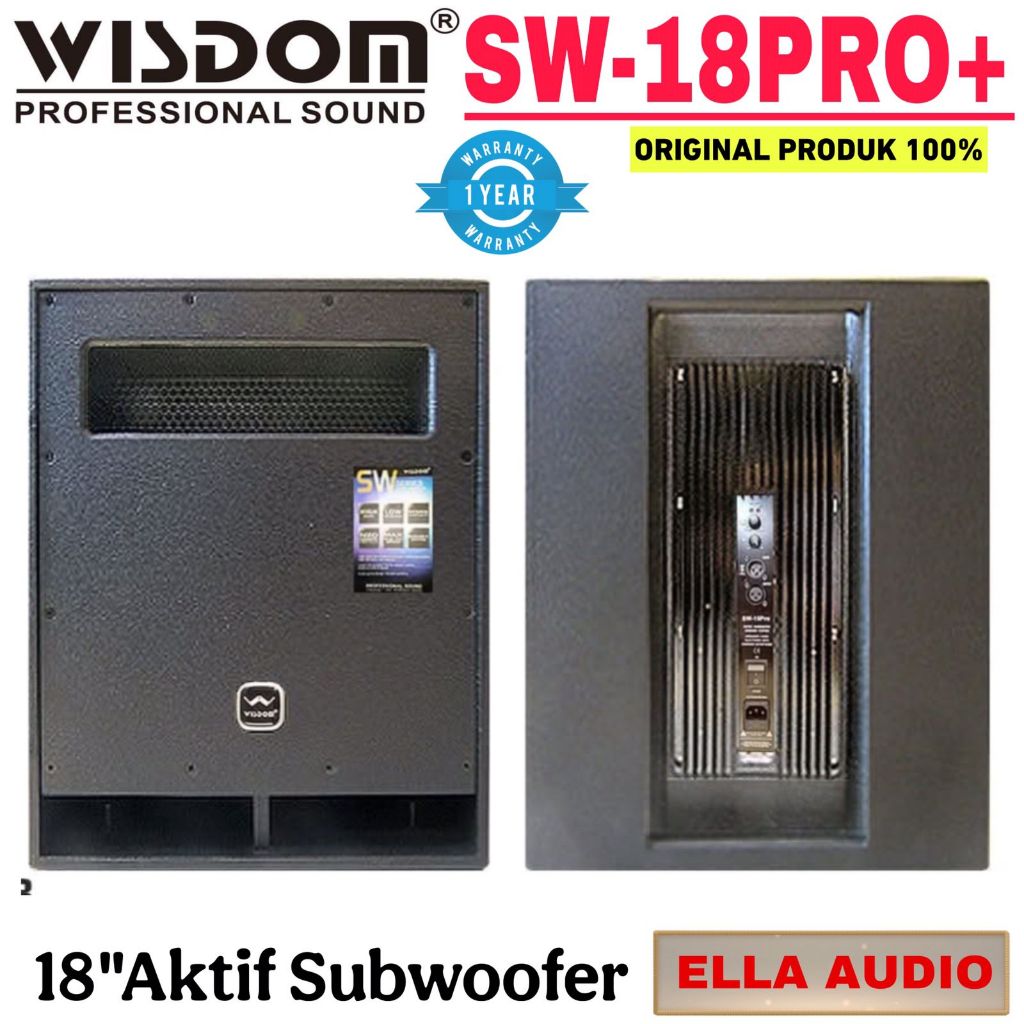 Subwoofer Wisdom SW 18Pro+ Subwoofer Aktif 18'inch Sw-18pro+