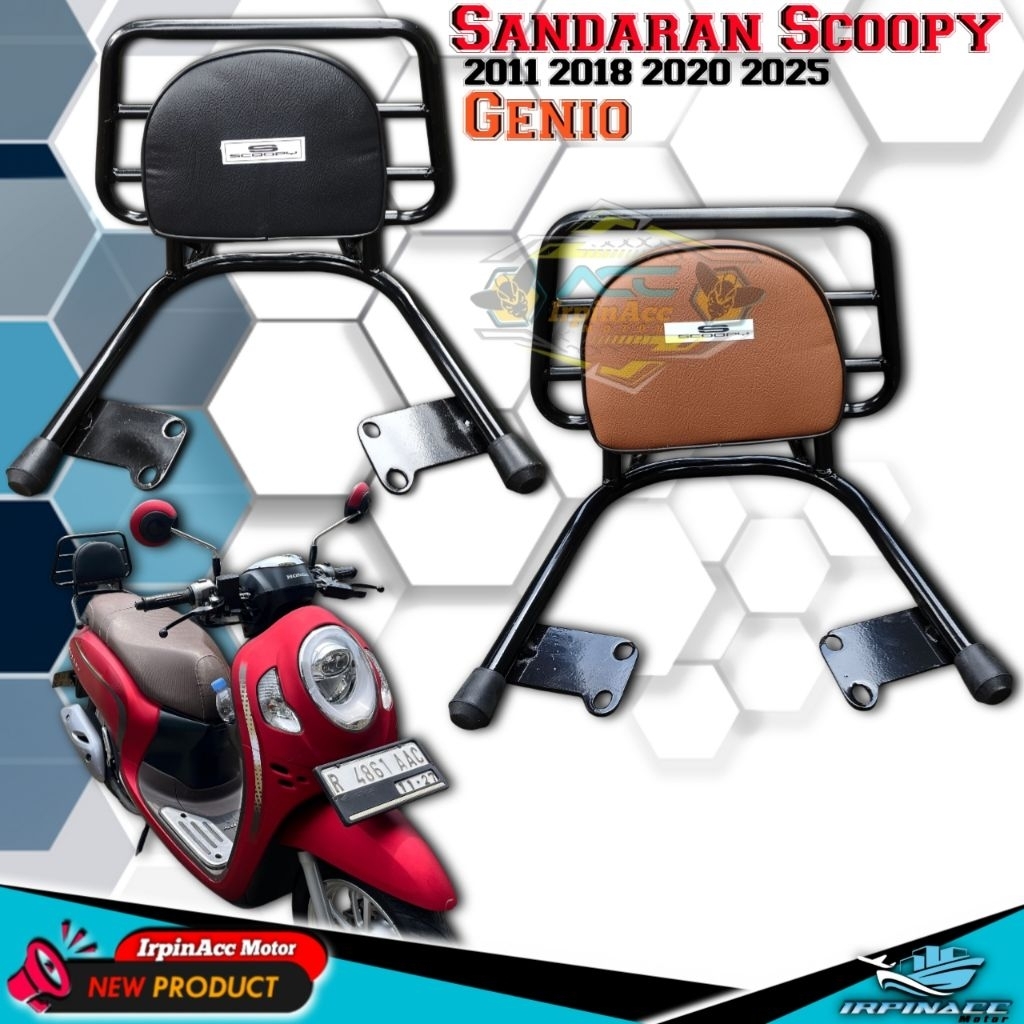Sandaran Scoopy 2020 2021 2022 2023 2024 Sandaran Belakang New Scoopy