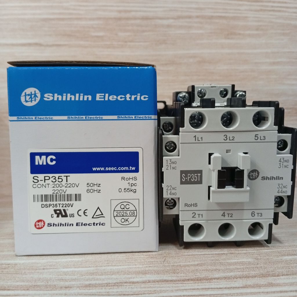 KONTAKTOR SPT35 3PHASE 220VAC/380VAC CONTACTOR 3 PHASE 50A SHIHLIN ELECTRIC