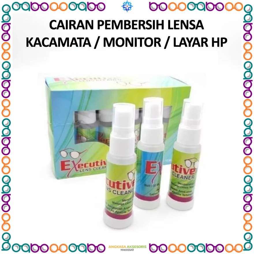D07 Cairan Pembersih Lensa Kacamata Buram Anti Minyak Layar HP Monitor Komputer Spray Semprotan Lap 
