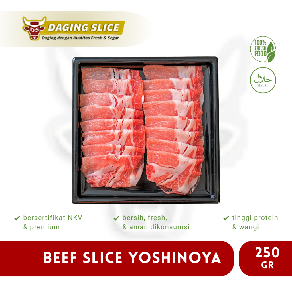 Beef Slice Yoshinoya 250gr Yakiniku Sukiyaki Premium Bandung