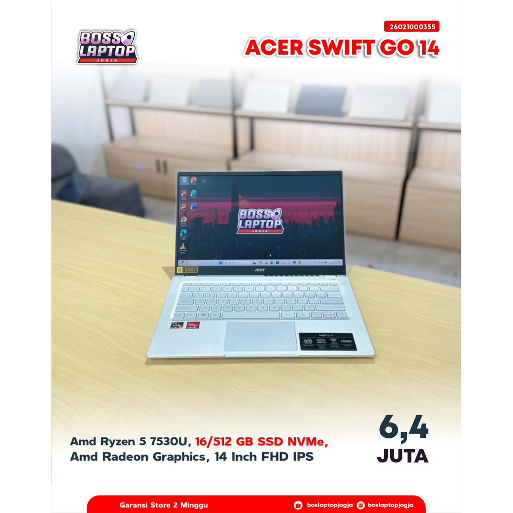 ACER SWIFT GO 14 Ryzen 5 7530U 16/512 GB