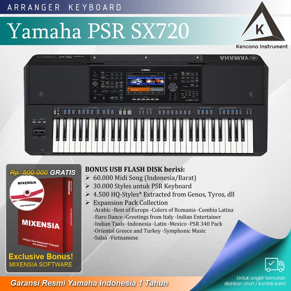 Yamaha PSR-SX720 / PSR SX720 / PSRSX720 / PSR SX 720 Keyboard Arranger