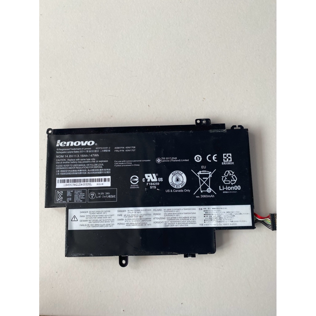 Battery Lenovo Thinkpad Yoga 12 Original Copotan