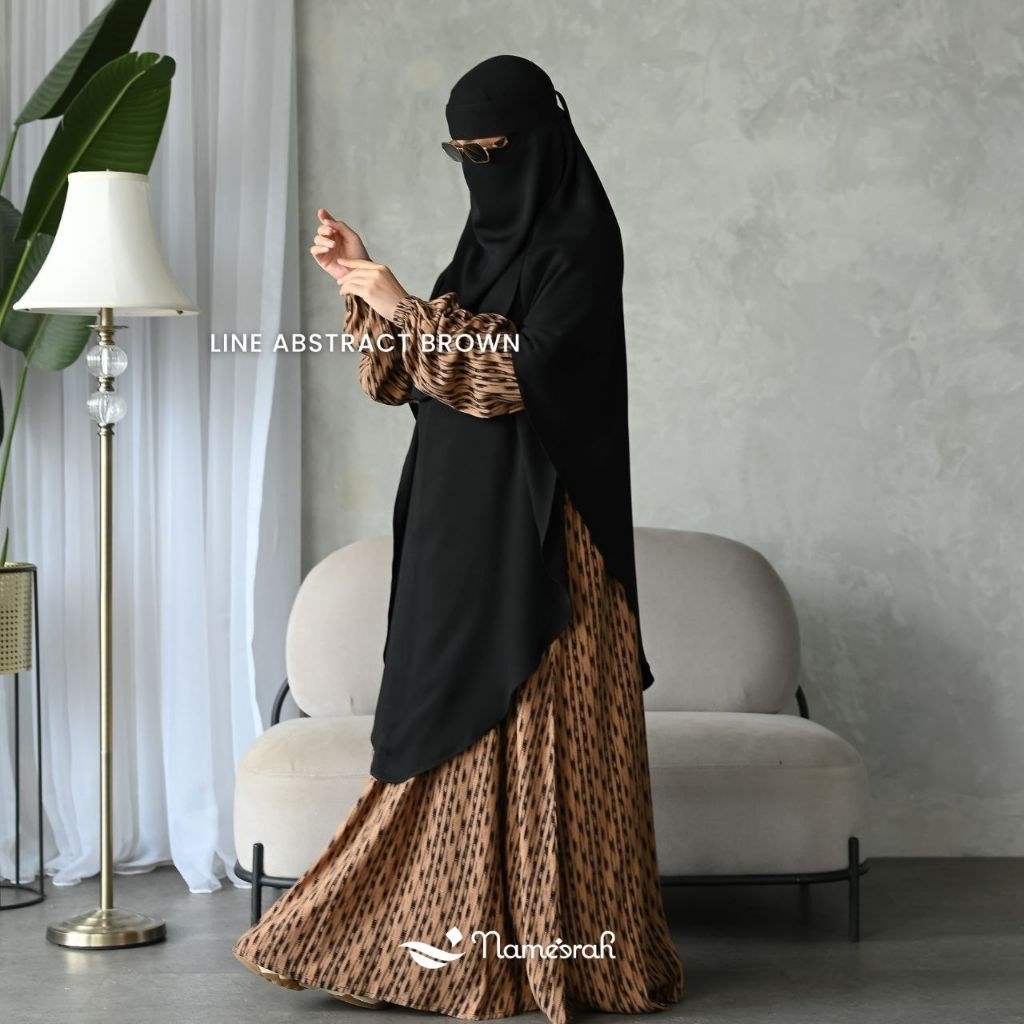 NEW MEDINA Gamis Abaya Motif NAMEERAH • Al Arabian Butik #dhiyasyari #alarabian