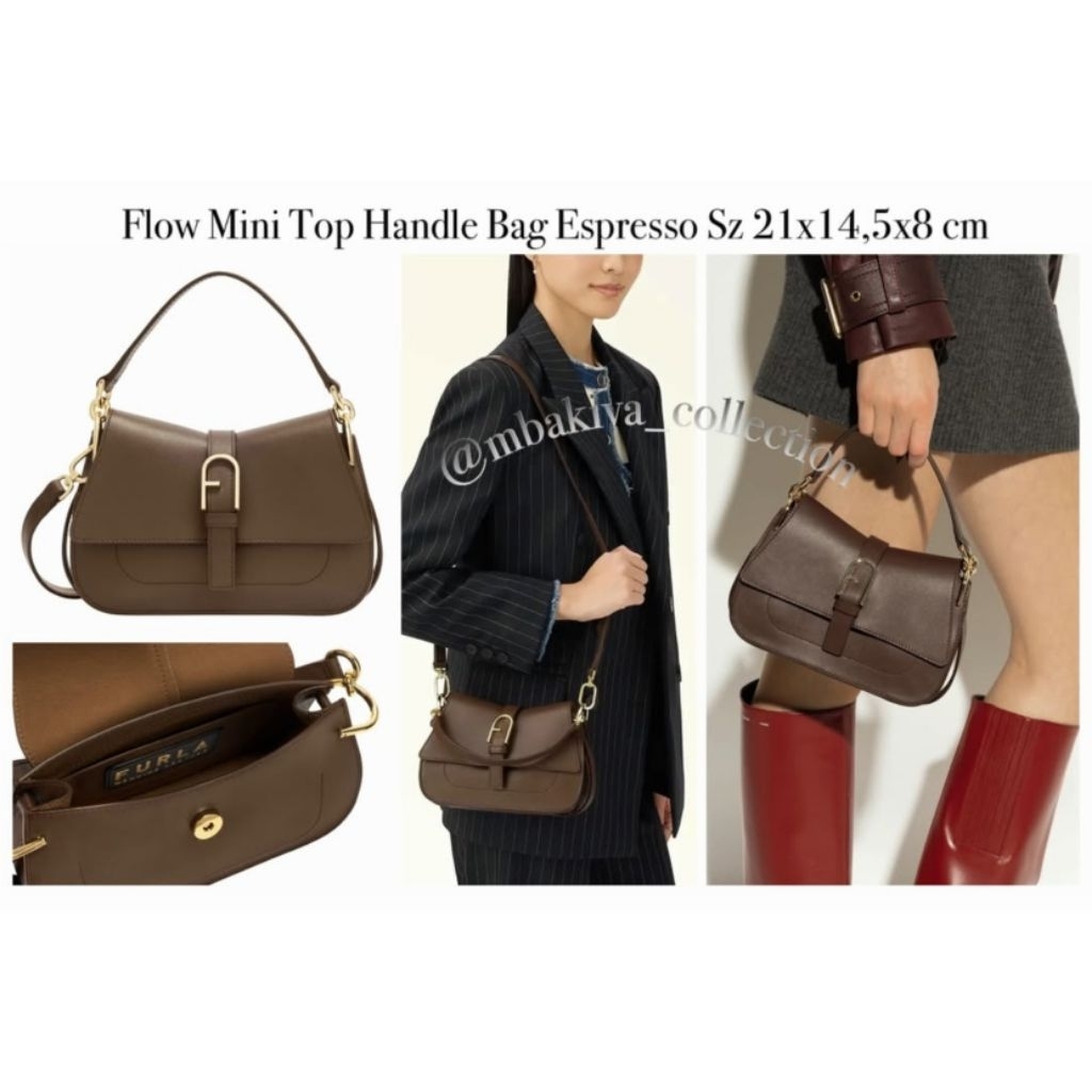 Flow Mini Top Handle Bag Espresso