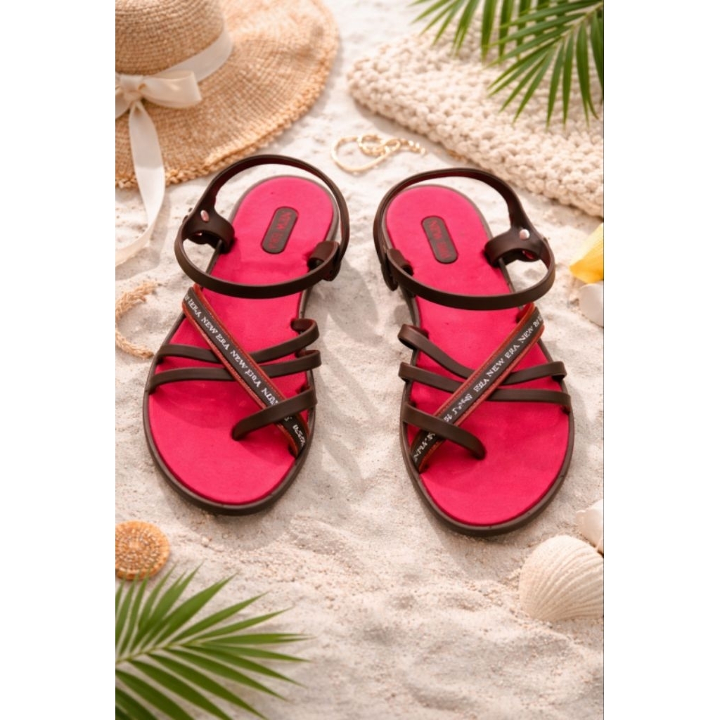 Cuci Gudang Sandal Casual Wanita Sandal Sporty Santai New Era LB8855 Profound