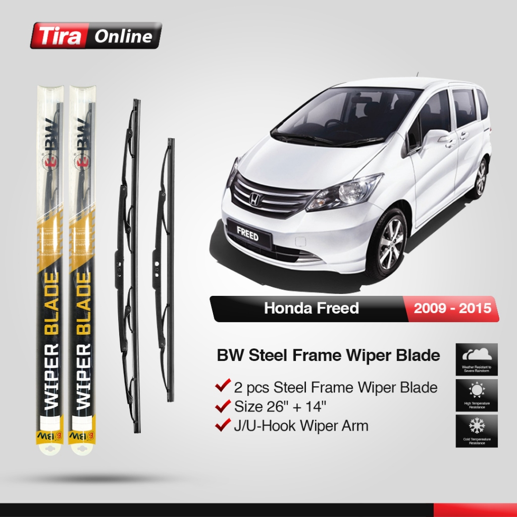 BW Wiper Steel Frame Honda Freed (2009 - 2015) (26 + 14)
