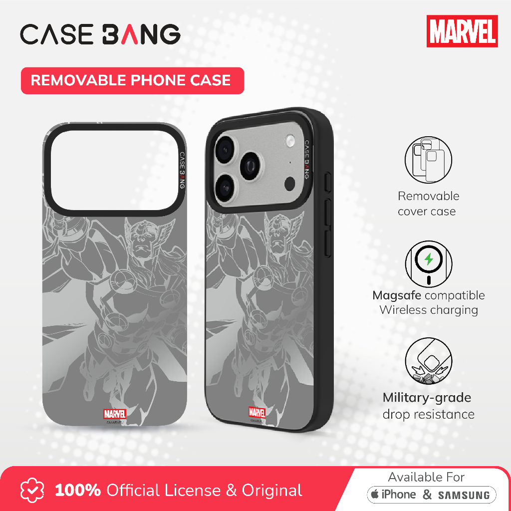 Casebang Removable Phone Case Cover Avenger Series - Thor Magnetic Casing Iphone