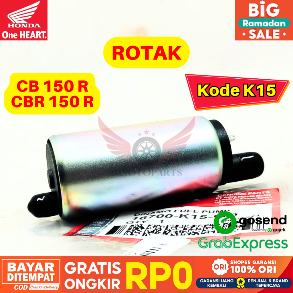 K15 ROTAK DINAMO FUEL PUMP CBR 150 R ORIGINAL AHM HONDA, ROTAK ORIGINAL HONDA CB 150 R, ROTAK HONDA 