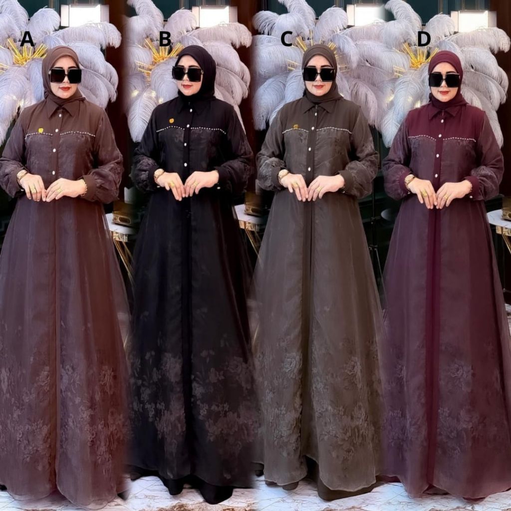 Elzahra Gamis Syar'i Set Hijab Original Branded By Nabil