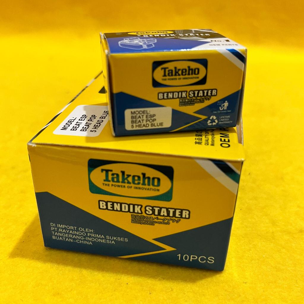 SWITCH STARTER / BENDIK STATER MOTOR RELAY BEAT ESP/BEAT POP KAKI 5 BIRU (K81) (BAHAN TEMBAGA ASLI) 