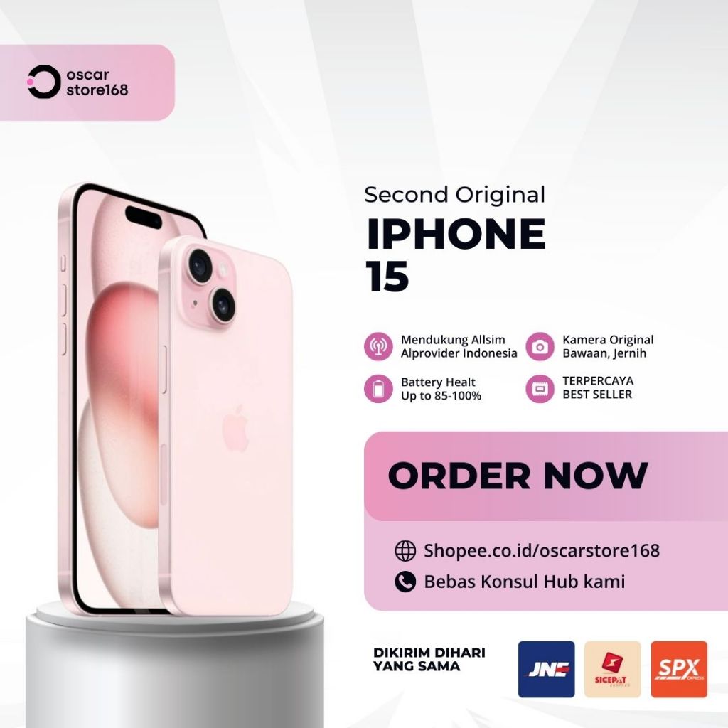 IPHONE 15 & IPHONE 15 PLUS SECOND ORIGINAL 128GB/256GB