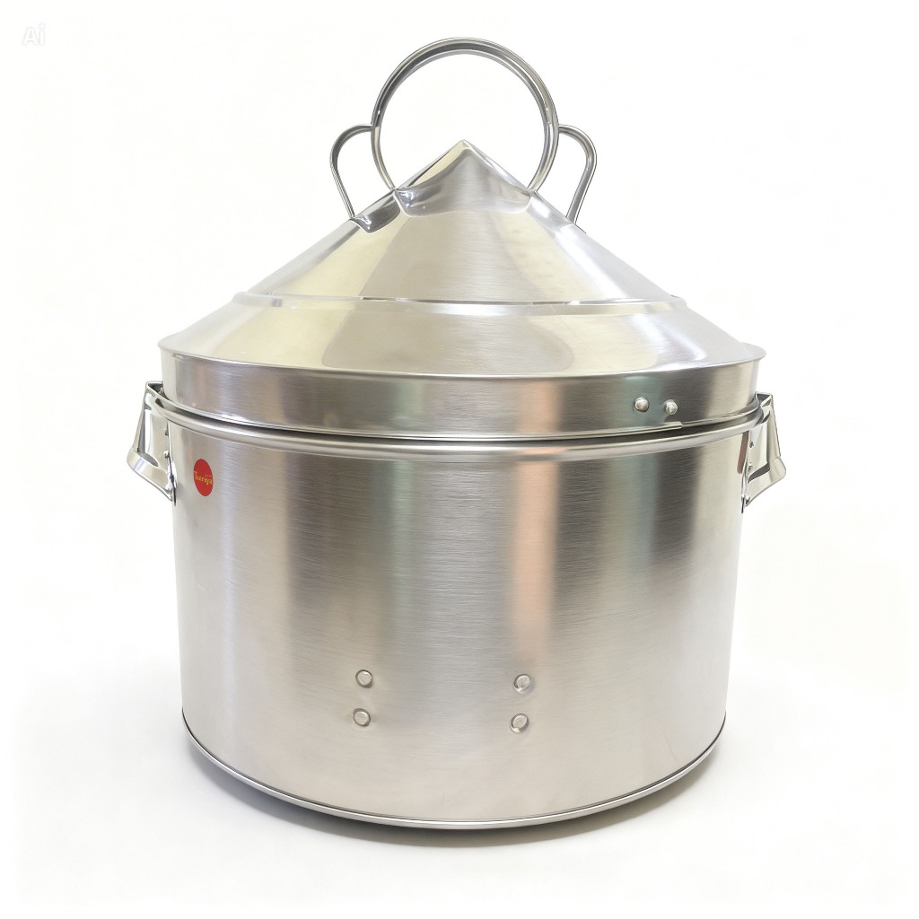 Langseng Stainless Steel 40 Dandang Kukus 10 Liter Ubi Singkong Jagung Cilembu Kacang Polo Pendem