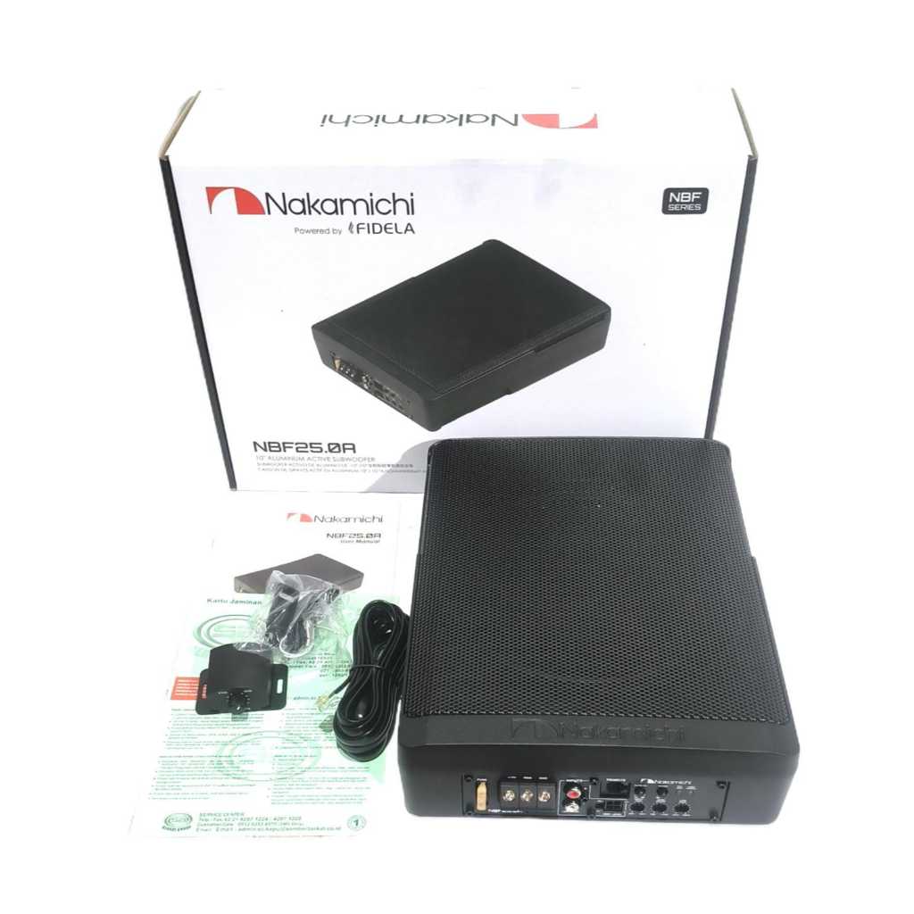 Subwoofer kolong Nakamichi NBF 25.0A subwoofer kolong jok mobil nakamichi 8inch