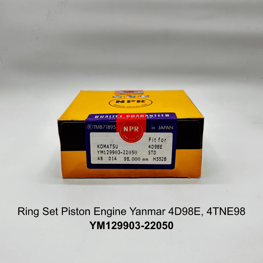 Ring Set Piston Engine Yanmar 4D98E, 4TNE98 | Untuk Forklift Komatsu FD30-17 | Sparepart Forklift