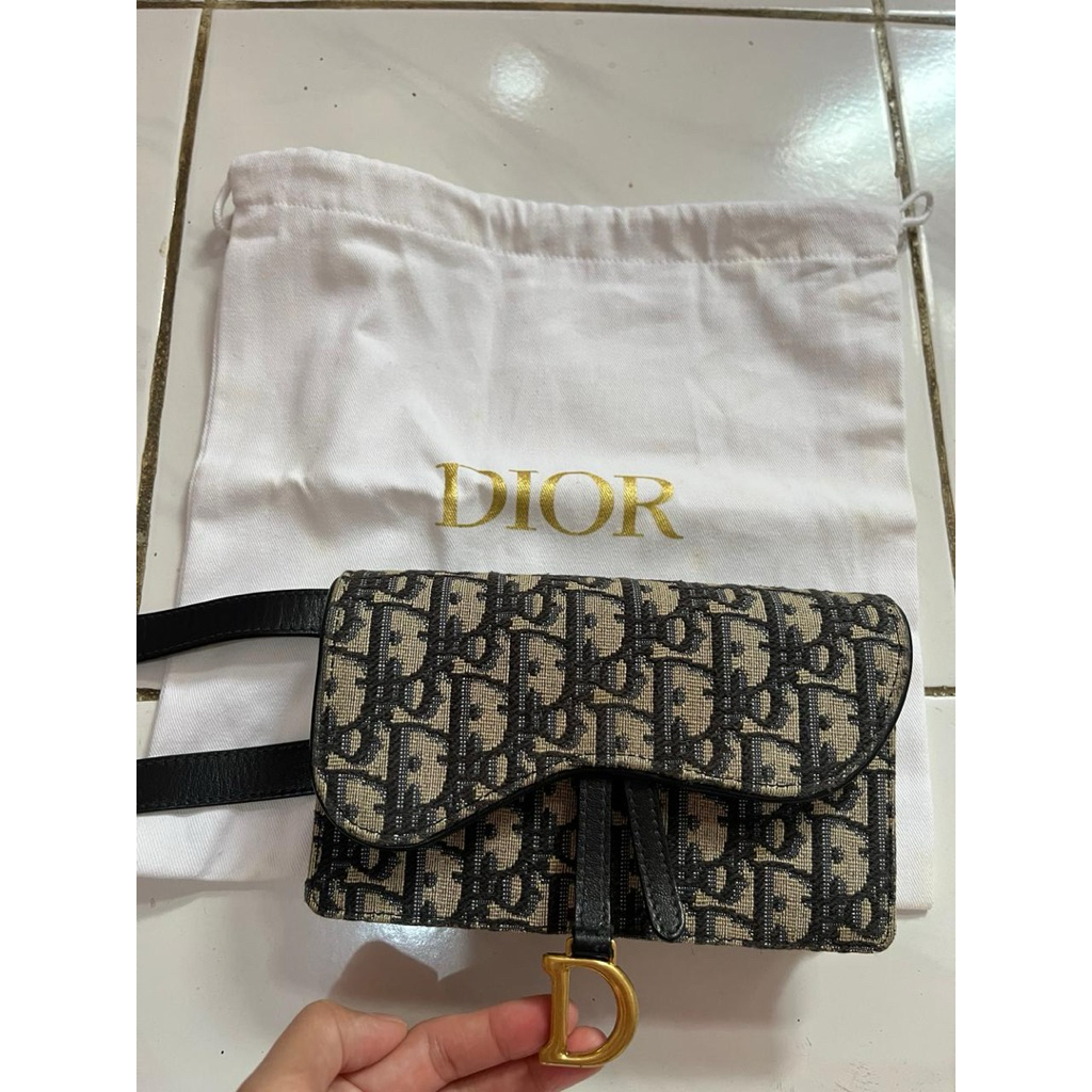 Wallet/Pouch Saddle Oblique Christian Dior