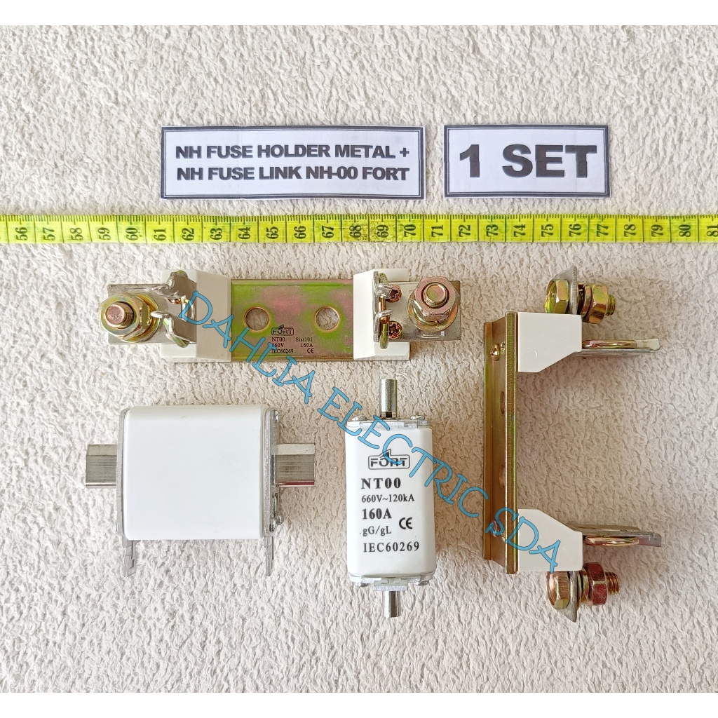 NH FUSE HOLDER METAL + NH / NT FUSE LINK NH-00 FORT 1 SET