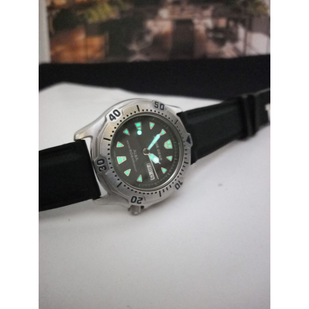 jj03389 jam tangan diver alba aqua gear V733-6A40