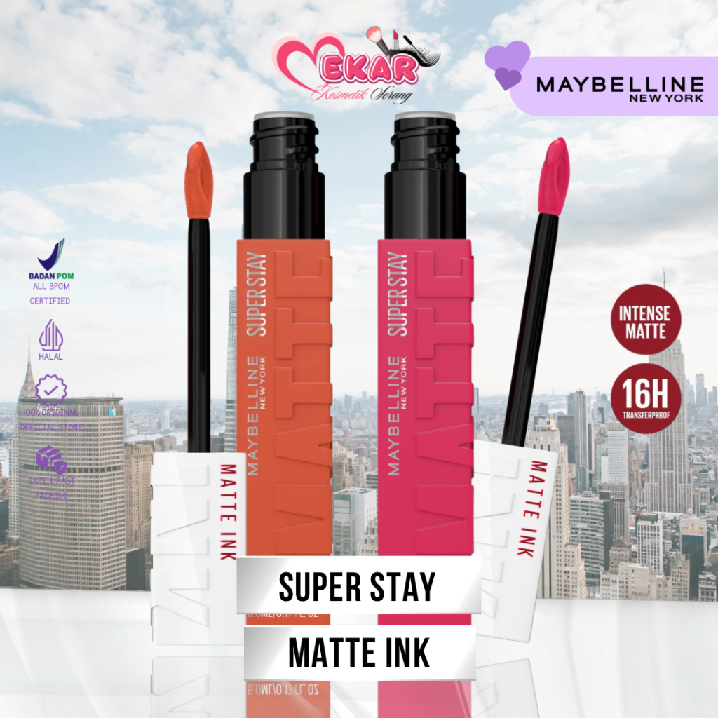 MAYBELLINE Superstay Matte Ink 5.0ml - Liquid Lipstick |  Maybelline SSMI | Lip Matte Maybelline