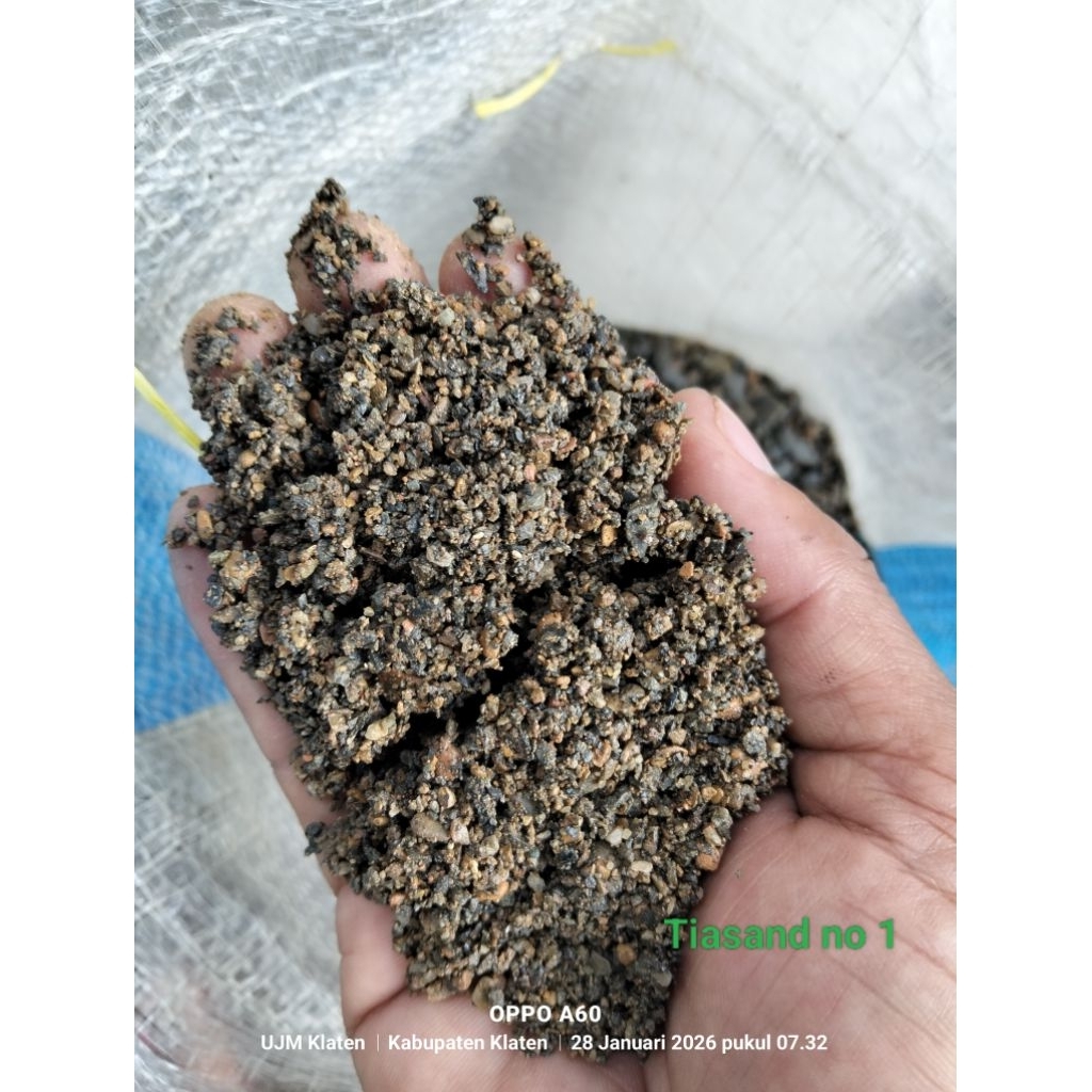 (1 mm) Tia Sand Halus 5 kg untuk Dekorasi Aquarium, Aquascape, Taman