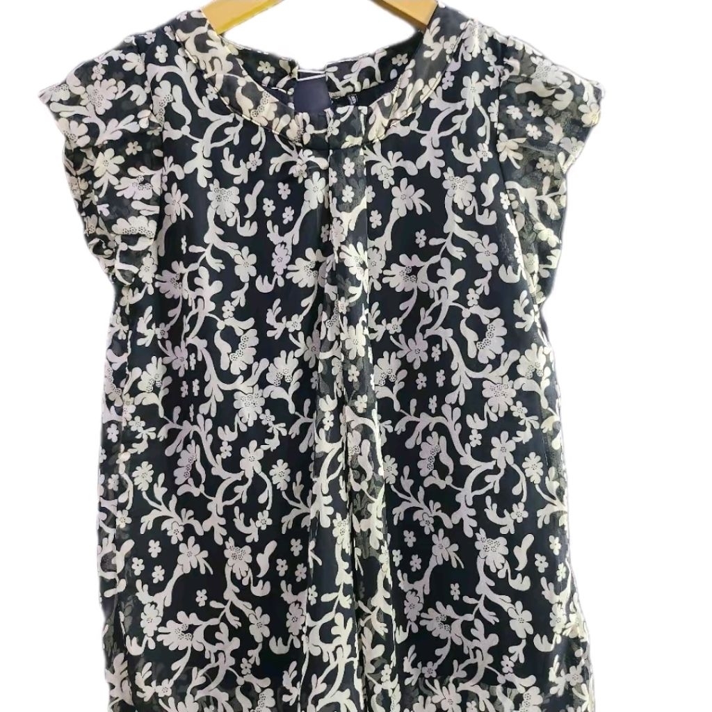 A1 atasan cewek sifon motif bunga