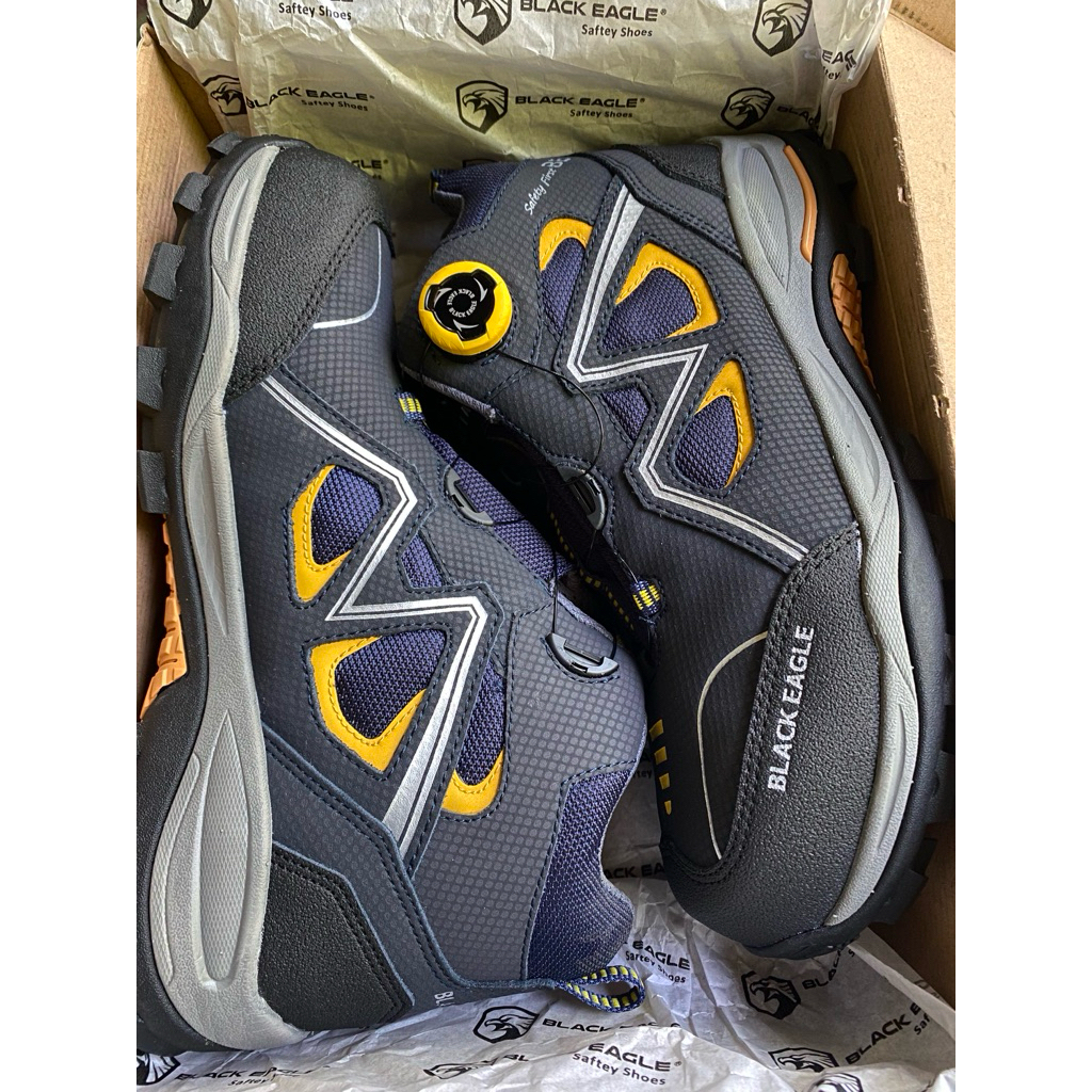 sapatu safety black eagle