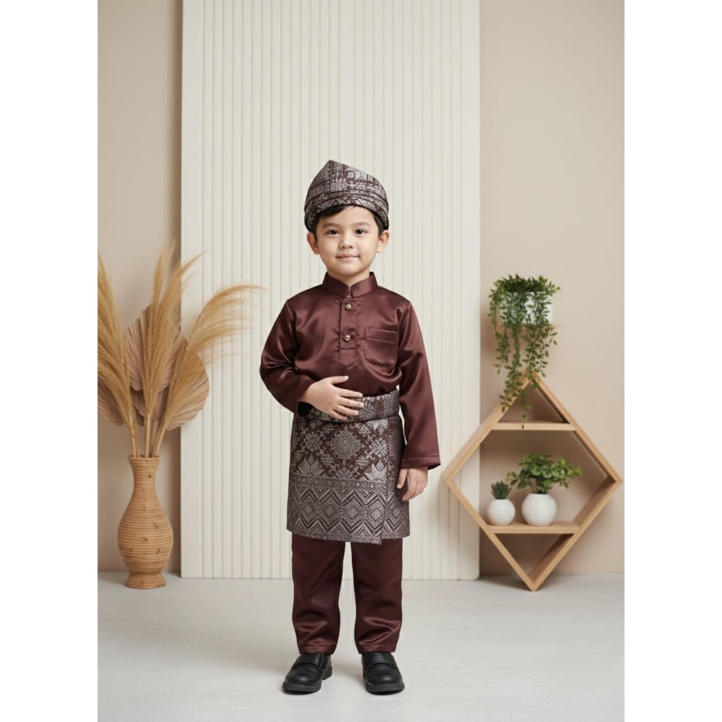 Pakaian adat melayu bayi newborn,set melayu bayi newborn,pakaian adat songket melayu baju minang bis