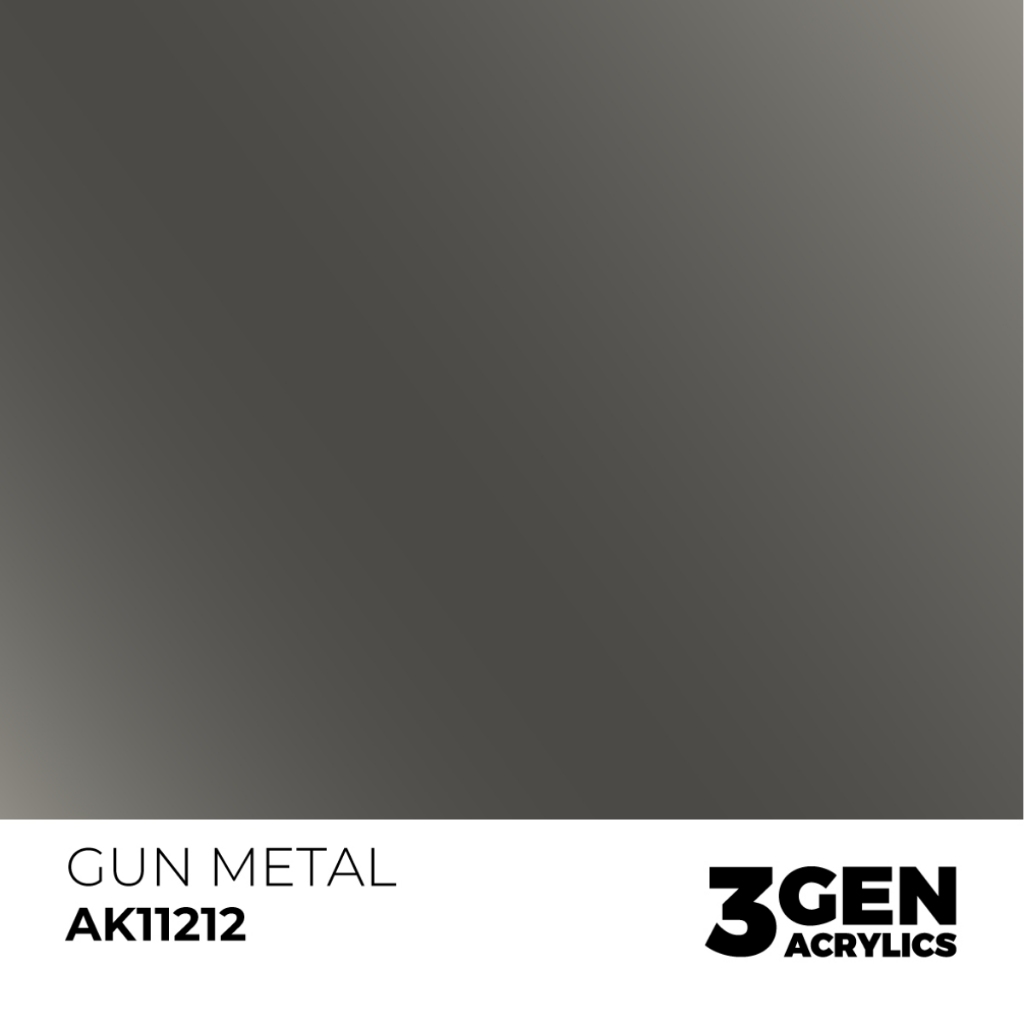 AK 11212 Gun Metal - Figure Boardgame Acrylic Paint