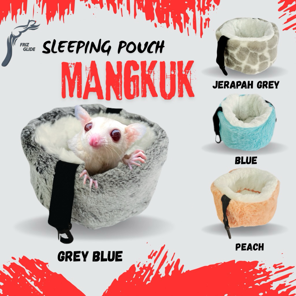 SLEEPING POUCH MANGKOK SLEEPING POUCH SUGAR GLIDER TUPAI TERBANG TEMPAT TIDUR SUGAR GLIDER