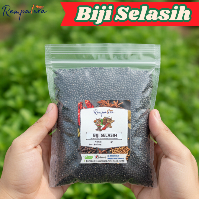 Rempatera - Biji Selasih Pilihan 100gram Buat Bikin Es Biji Selasih