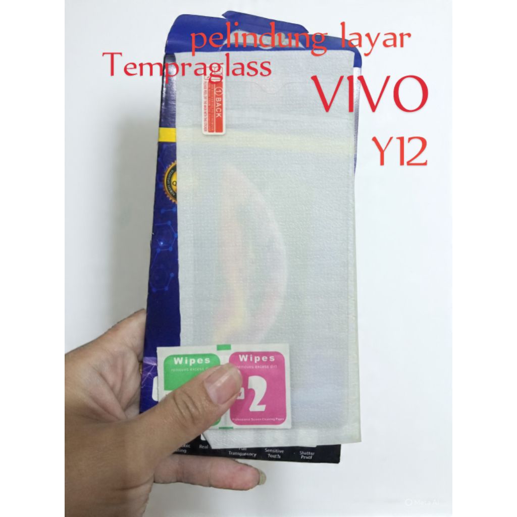 Tempraglass/ pelindung layar HP vivo Y12