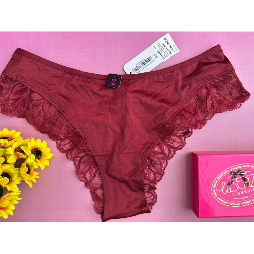 Cheeky Celana Dalam Lasenza Size S Red Foiled Opulent
