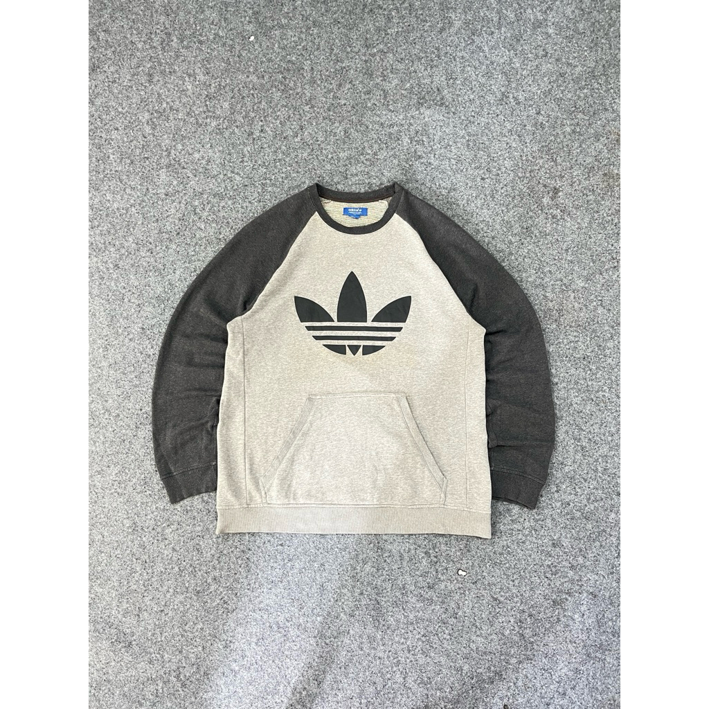 ADIDAS TREFOIL BIG LOGO TWOTONE CREWNECK SECOND