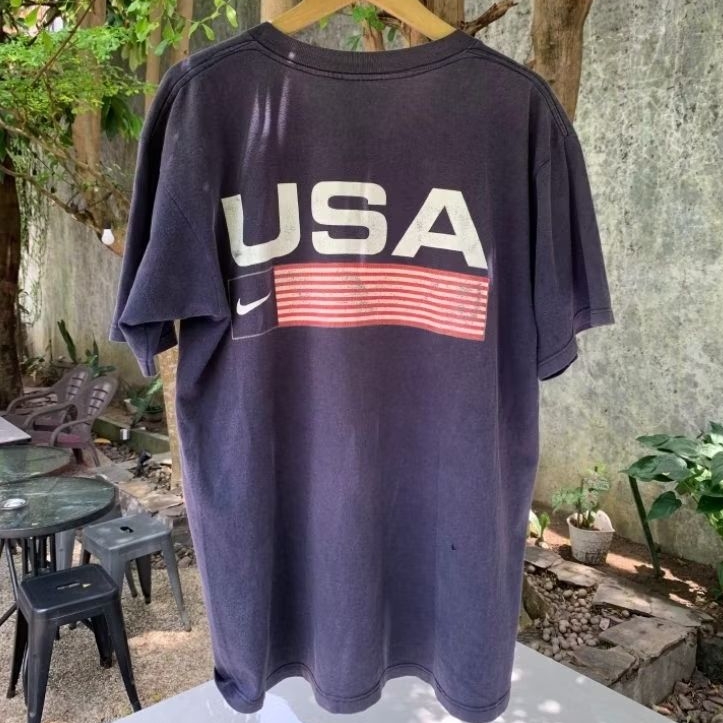 Tshirt Nike USA FLAG Vintage 90's navy
