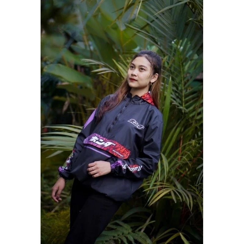 Racing One / Jaket Cougle Honda / Waterproof Premium Quality