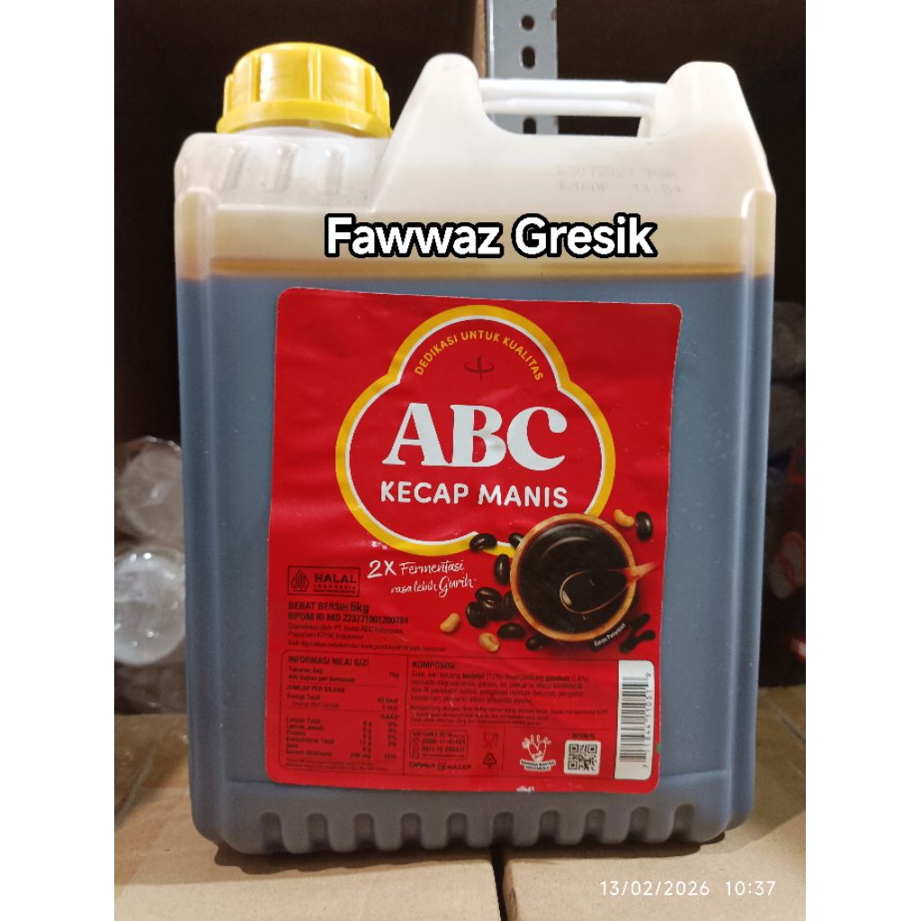 ABC Kecap Manis 6Kg / KECAP Manis 6 Kg / Kecap Manis ABC Jerigen Galon 6 kg