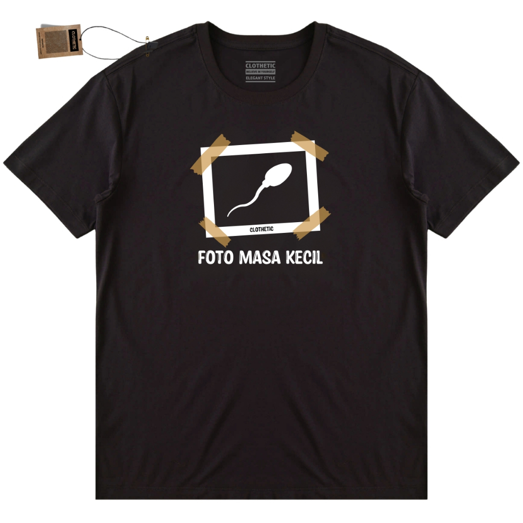 Kaos Foto Masa Kecil Gambar Bingkai Sperma Clothetic