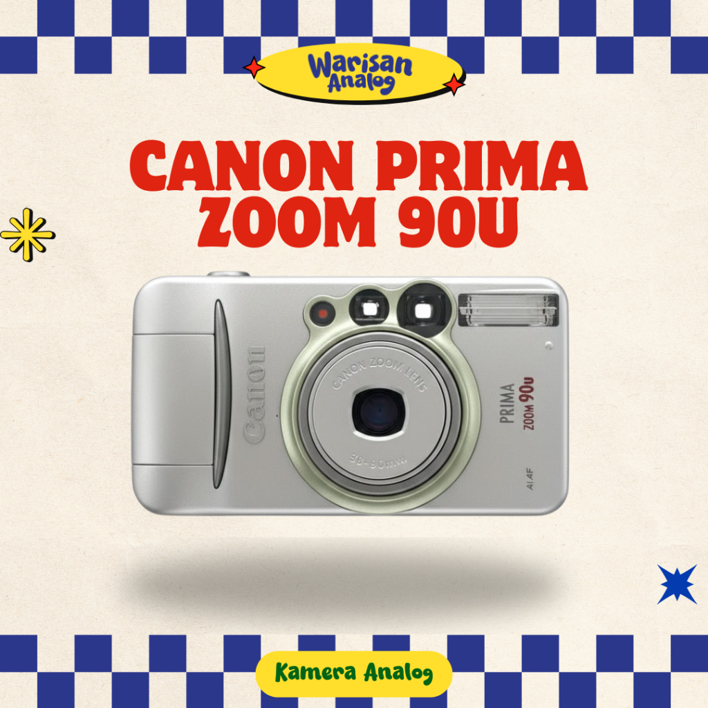 KAMERA ANALOG CANON PRIMA ZOOM 90U (camera Djo Keery Use/Stranger Things) | REUSABLE CAMERA FILM 35M