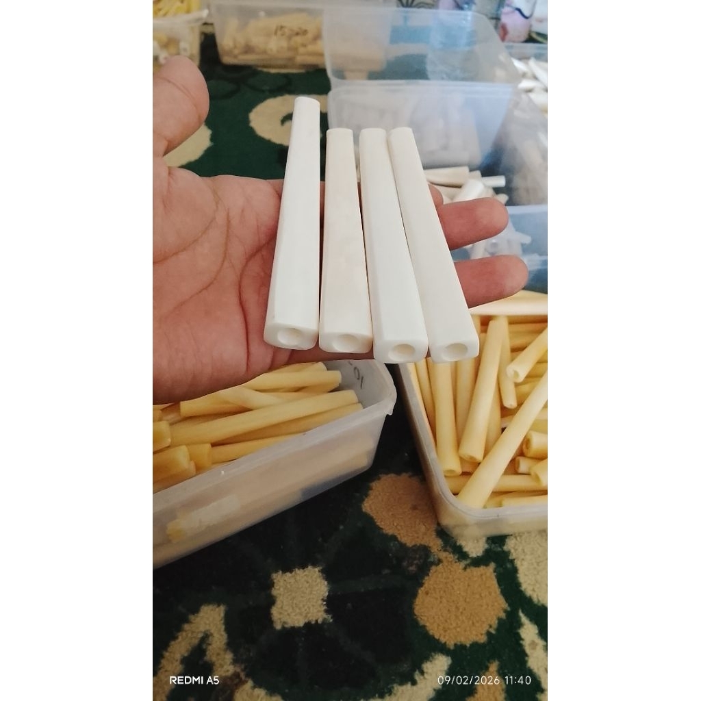 once pipa tulang sapi model kotak