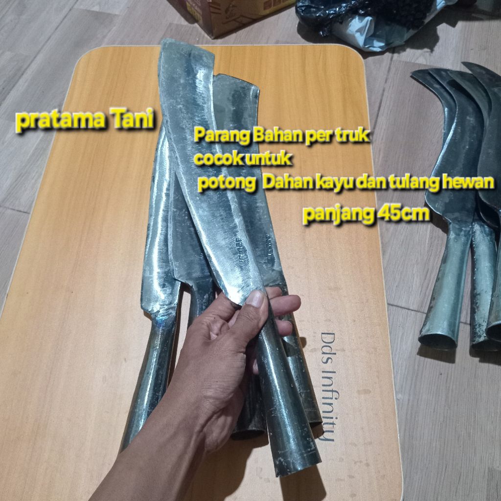Pisau parang  dan daging bahan Per baja