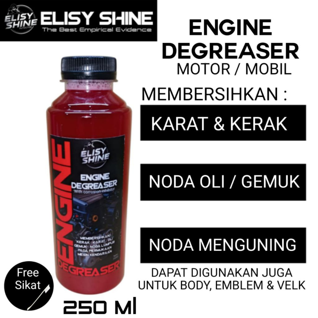 ELISY SHINE ENGINE DEGREASER | PEMBERSIH KERAK MESIN | PEMBERSIH KARAT MOTOR | ENGINE DEGREASER MESI