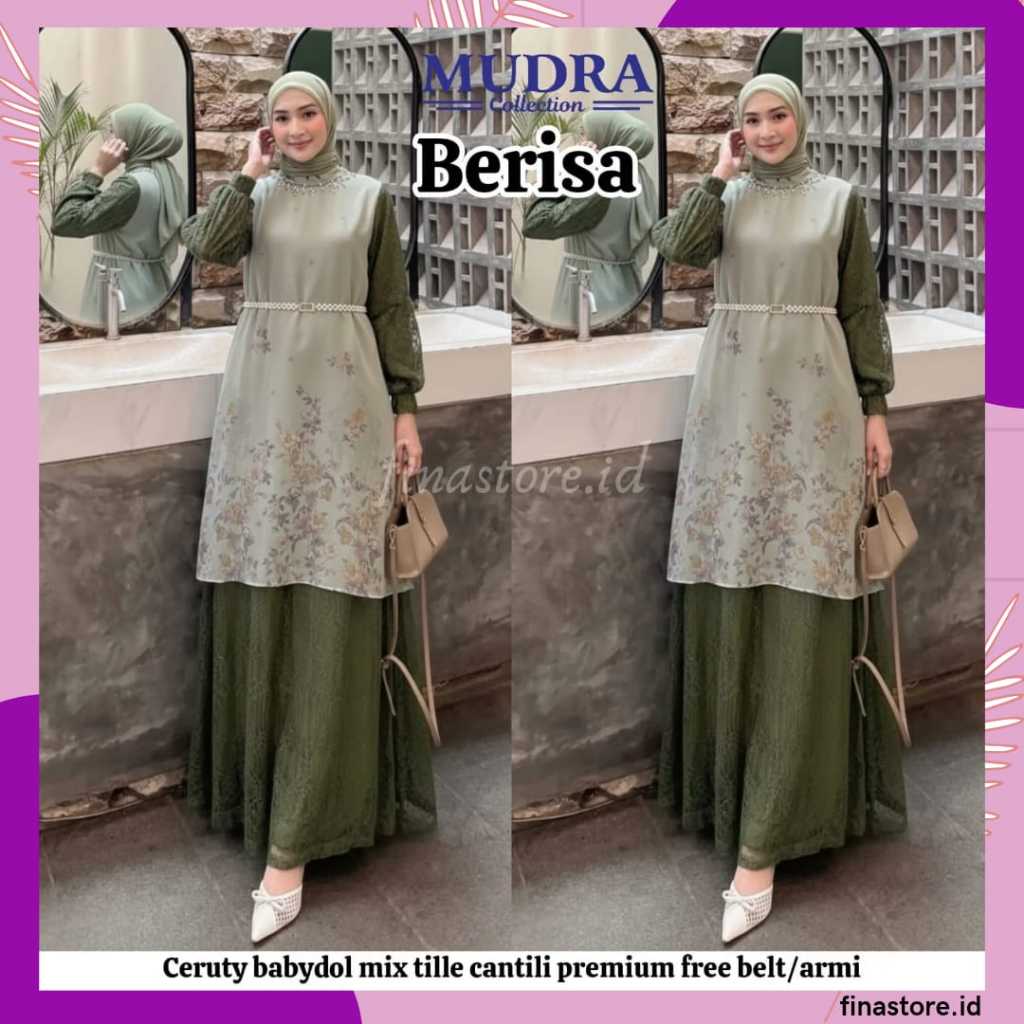 Gamis Mudra Collection / Gamis Terbaru / Gamis Wanita / Gamis Premium / Gamis Pesta / One Set / Sete