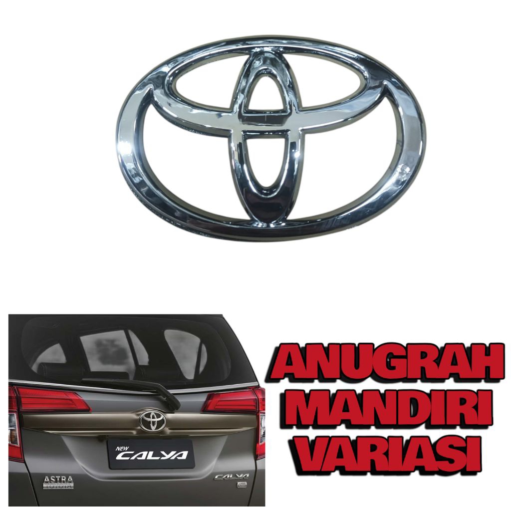 EMBLEM LOGO TOYOTA / EMBLEM BELAKANG CALYA LOGO TOYOTA