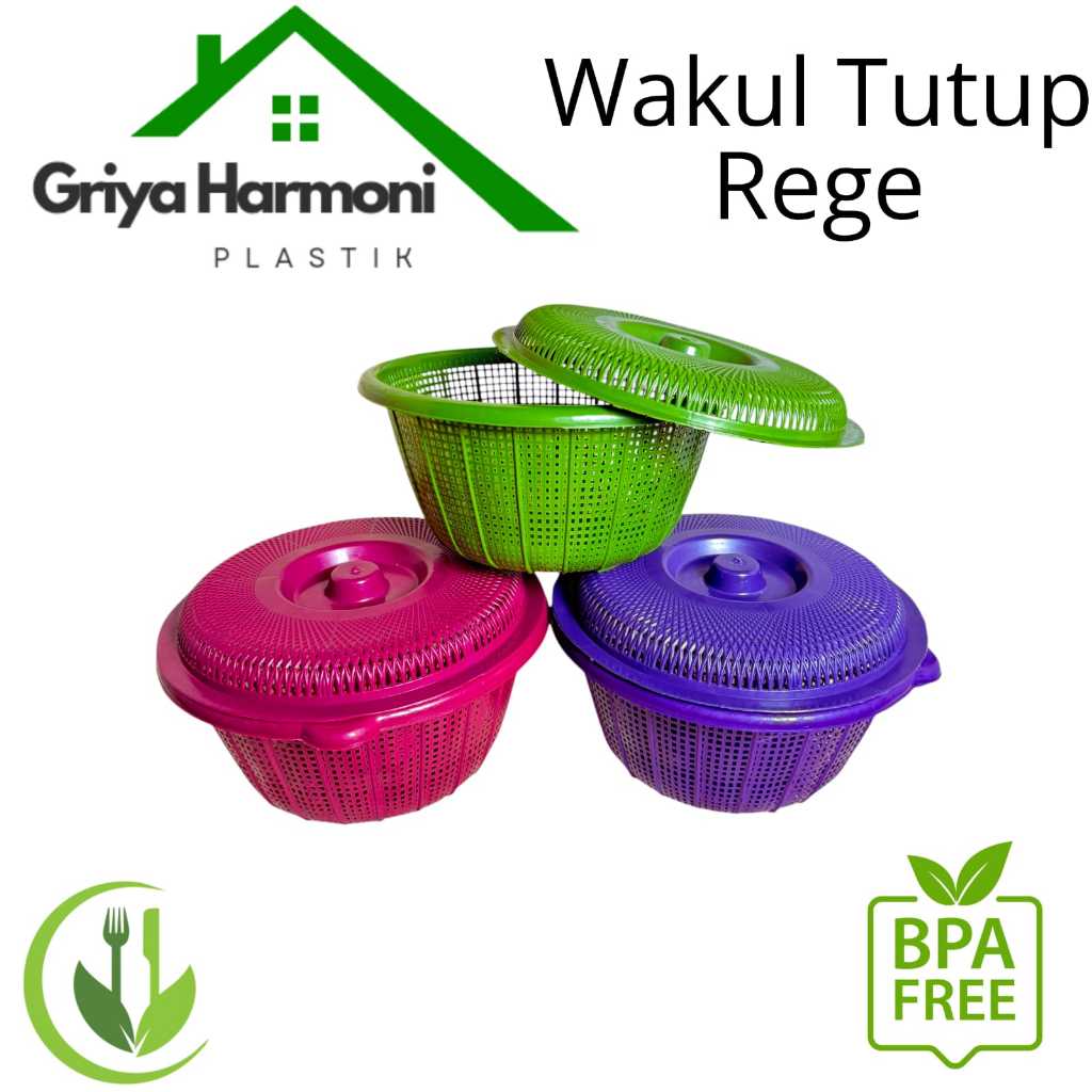 WAKUL TUTUP REGE - BESEK TUTUP NASI HAJATAN - MARANG NASI TUTUP BERKATAN BAHAN PLASTIK TEBAL